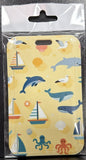 ID Card Badge Holder - Nautical / Ocean Theme - foto real del paquete