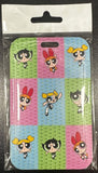 ID Card Badge Holder - The Powerpuff Girls - Blossom, Bubbles, and Buttercup Pastel Checkered Grid Character Pattern - foto real del paquete