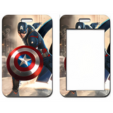 ID Card Badge Holder - Marvel - Captain America Charging With Shield