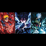 3D Lenticular Poster 12x16 - Naruto - Kakashi Hatake, Sasuke Uchiha, Naruto Uzumaki