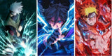 3D Lenticular Poster 12x16 - Naruto - Kakashi Hatake, Sasuke Uchiha, Naruto Uzumaki