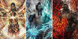 3D Lenticular Poster 12x16 - Attack on Titan - Attack Titan, Female Titan, Beast Titan