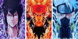 3D Lenticular Poster 12x16 - Naruto - Sasuke Uchiha, Naruto Uzumaki, Kakashi Hatake