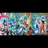 3D Lenticular Poster 12x16 - Dragon Ball - Three Panel Blue Energy Swirls