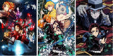 3D Lenticular Poster 12x16 - Demon Slayer - Tanjiro Kamado, Nezuko Kamado, Zenitsu Agatsuma, Muzan Kibutsuji