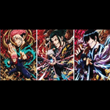3D Lenticular Poster 12x16 - Jujutsu Kaisen - Yuji Itadori, Sukuna, Toji Fushiguro, Kenjaku