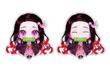 3D Lenticular Sticker - Demon Slayer - Nezuko Kamado Chibi Sticker Set