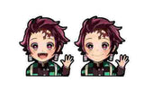 3D Lenticular Sticker - Demon Slayer - Tanjiro Kamado Waving and Smiling