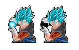 3D Lenticular Sticker - Dragon Ball - Vegito Super Saiyan Blue Blue Energy Ball
