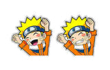 3D Lenticular Sticker - Naruto - Uzumaki Cheering Fists Up
