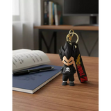 3D PVC Figure Keychain - Dragon Ball Z - Chibi Vegeta Skull Hoodie