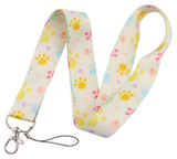 Lanyard - Colorful Paw Prints (3)