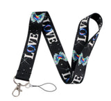 Lanyard - Rainbow Wings and "LOVE"