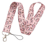 Lanyard - Pink Dinosaur