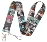 Lanyard - Cats and Skeletons