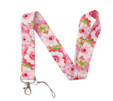 Lanyard - Pink Cherry Blossom Floral