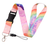 Lanyard - Rainbow Clouds and "Lucky Day"