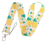 Lanyard - Pineapple Pattern (Scattered Yellow Fruit)