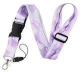Lanyard - Purple Marble