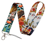 Lanyard - Dogs and Flowers