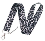 Lanyard - Black Lace Pattern