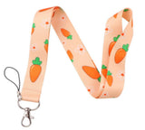Lanyard - Carrot and Flower Pattern