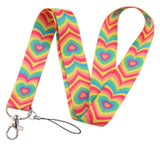 Lanyard - Rainbow Hearts