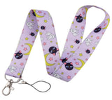 Lanyard - Sailor Moon - Luna and Artemis (Cats), Moon, Stars, and Rabbits