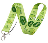 Lanyard - Frog Faces and "CUTE"