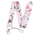 Lanyard - Halloween Pink Skulls and Pumpkins