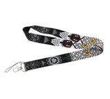 Lanyard - Black and White Tribal Pattern