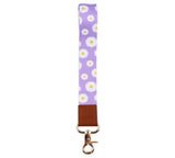 Lanyard - Daisy Flowers on Purple
