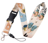 Lanyard - Abstract Floral and Leaf Pattern