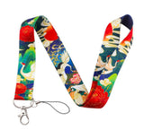 Lanyard - Cranes and Peonies