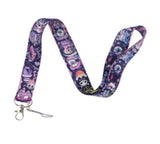 Lanyard - Purple Skull Eye Pattern