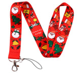 Lanyard - Christmas Santa, Snowman, Christmas Tree, Gift Box, Candy Cane, Bell
