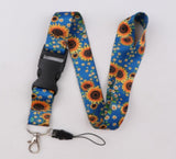 Lanyard - Sunflowers on Blue