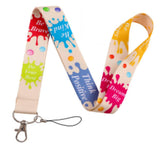 Lanyard - Motivational Paint Splatter