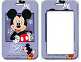 ID Card Badge Holder - Mickey & Friends - Mickey Mouse Waving On Purple Card