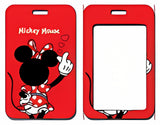 ID Card Badge Holder - Mickey & Friends - Minnie Mouse Blowing Kisses Red Card