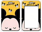 ID Card Badge Holder - Mickey & Friends - Mickey Mouse Face Yellow Background