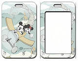 ID Card Badge Holder - Mickey & Friends - Mickey And Minnie Flying Biplane