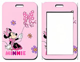 ID Card Badge Holder - Mickey & Friends - Minnie Mouse Holding Bow Balloon Pink