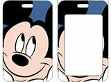 ID Card Badge Holder - Mickey & Friends - Mickey Mouse Smiling Close-Up Blue