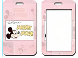 ID Card Badge Holder - Mickey & Friends - Mickey Mouse On Pink Comic Strip