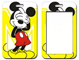 ID Card Badge Holder - Mickey & Friends - Mickey Mouse Winking Yellow Background