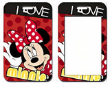 ID Card Badge Holder - Mickey & Friends - Minnie Mouse Red Polka Dot I Love Minnie