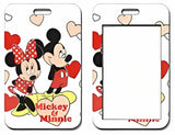 ID Card Badge Holder - Mickey & Friends - Mickey And Minnie Holding Hearts