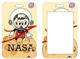 ID Card Badge Holder - Mickey & Friends - Minnie Mouse Astronaut On NASA Moon