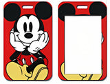 ID Card Badge Holder - Mickey & Friends - Mickey Mouse Resting Chin On Hands